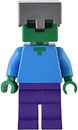 Фото LEGO Minecraft Zombie - Flat Silver Helmet (min131)
