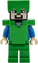 Фото LEGO Minecraft Steve - Bright Green Legs, Helmet and Armor (min140)