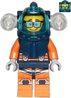 Фото LEGO City Deep Sea Diver - Male, Dark Blue Helmet, Glasses (cty1170)