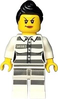 Фото LEGO City Jail Prisoner 50382 - Female, Peach Lips, Black Ponytail (cty0979)