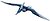 Фото LEGO Jurassic World Pteranodon - Dark Blue Back and Forehead/Sand Blue (Ptera07)