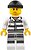 Фото LEGO City Jail Prisoner 86753 - White Striped Legs, Sweat Drops (cty0775)