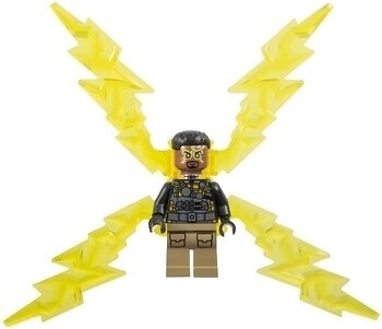 Фото LEGO Super Heroes Electro - Medium Brown Head, Electricity Wings (sh891)