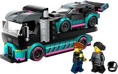 Фото LEGO City Автомобіль для перегонів й автовоз (60406)