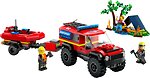 Фото LEGO City Пожарный внедорожник со спасательной лодкой (60412)