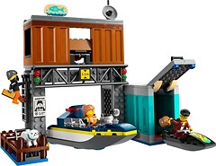 Фото LEGO City Поліцейський моторний човен і шахрайське укриття (60417)