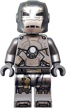 Фото LEGO Super Heroes Iron Man - Mark 1 Armor, Trans-Clear Head (sh565)