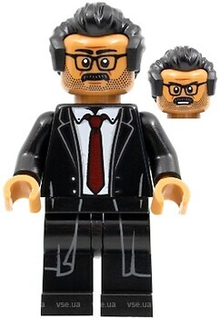 Фото LEGO Super Heroes Lt. James Gordon - Black Hair, Black Suit, Dark Red Tie (sh787)