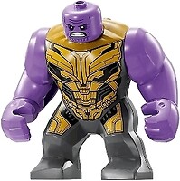 Фото LEGO Super Heroes Thanos - Dark Bluish Gray Outfit, Gold Armor, Angry (sh896)