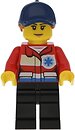 Фото LEGO City Ski Patrol Member - Female, Red Jacket, Dark Blue Cap, Ponytail (cty1083)