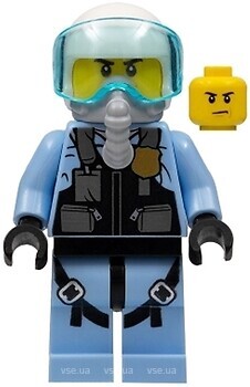 Фото LEGO City Sky Police - Jet Pilot with Oxygen Mask (cty0980)