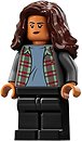 Фото LEGO Super Heroes Michelle Jones - Dark Bluish Gray Plaid Jacket, Dark Brown Wavy Hair (sh776)