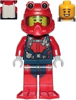 Фото LEGO City Scuba Diver - Male, Red Helmet, White Air Tanks, Red Flippers (cty1173)