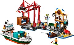 Фото LEGO City Морська гавань із вантажним судном (60422)