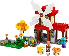 Фото LEGO Minecraft Ферма з вітряком (21262)