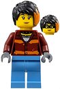 Фото LEGO City Daisy Kaboom - Black Hair with Orange Highlights (cty1379)