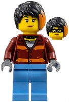Фото LEGO City Daisy Kaboom - Black Hair with Orange Highlights (cty1379)