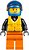 Фото LEGO City Xtreme Powerboat Driver - Male, Brown Dimple, Black Racing Jacket (cty0542)