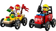 Фото LEGO City «Піца-авто проти пожежної машини» Набір перегонів (60458)