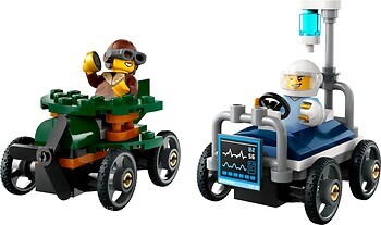 Фото LEGO City «Самолет против больничной койки» Набор для гонки (60459)