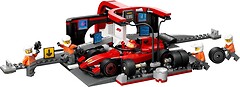 Фото LEGO City Піт-стоп і піт-екіпаж F1 з болідом Ferrari (60443)