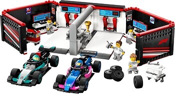 Фото LEGO City Гараж F1 и автомобили Mercedes-AMG и Alpine (60444)