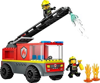 Фото LEGO City Пожежна машина з драбиною (60463)