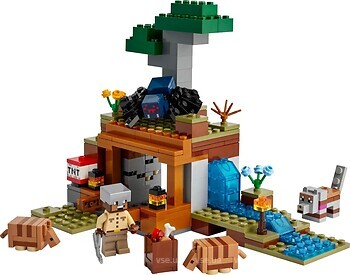 Фото LEGO Minecraft Шахтна експедиція «Броненосець» (21269)
