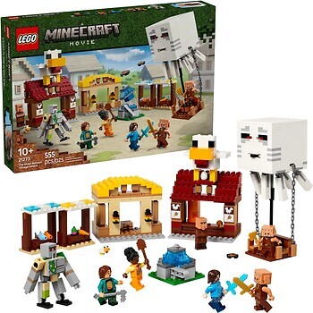 Фото LEGO Minecraft Напад на село з повітряною кулею Ґаст (21273)