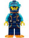 Фото LEGO City Arctic Explorer Diver - Female, Orange Air Tanks and Flippers, Scared (cty1768)
