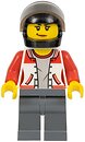Фото LEGO City ATV Driver - Female, Jacket with Number 8 on Back (cty0729)