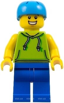 Фото LEGO City Skateboarder - Male, Lime Hoodie (cty1138)