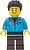 Фото LEGO City Cozy House Resident - Male, Dark Azure Jacket with Classic Space Logo (cty1583)