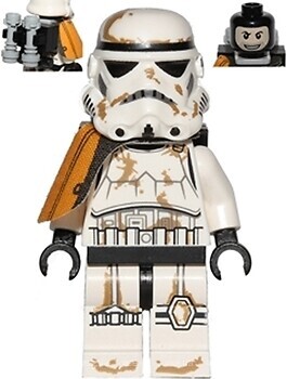 Фото LEGO Star Wars Sandtrooper - Orange Pauldron, Survival Backpack, Dirt Stains (sw0364)