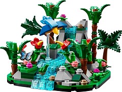 Фото LEGO Діорама Дощовий тропічний ліс (40782)