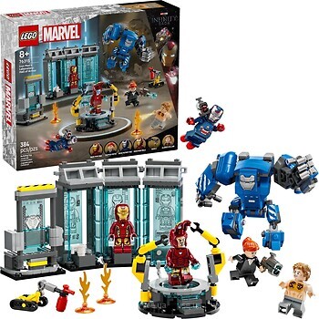 Фото LEGO Marvel Лаборатория Железного Человека: зал доспехов (76315)