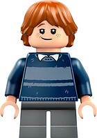 Фото LEGO Harry Potter Ron Weasley - Dark Blue Striped Sweater, Dark Bluish Gray Short Legs (hp477)