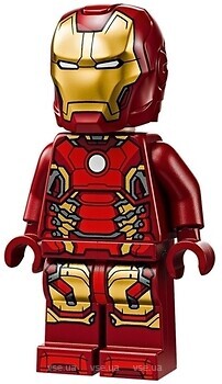Фото LEGO Super Heroes Iron Man - Mark 43 Armor, Light Nougat Head (sh0974)