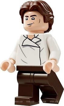 Фото LEGO Star Wars Han Solo - White Shirt and Wavy Hair (sw1371)