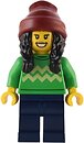 Фото LEGO City Holiday Shopper - Female, Bright Green Sweater, Dark Blue Legs, Dark Red Beanie (hol286)