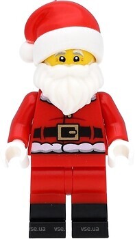 Фото LEGO Seasonal Santa - Red Fur Lined Jacket, Red Legs, Black Boots, White Beard (hol253)