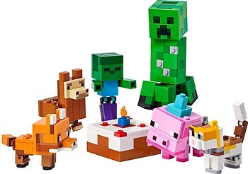 Фото LEGO Minecraft Празднование дня рождения поросенка (21281)