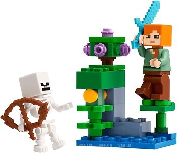 Фото LEGO Minecraft Бой в пещере с зарослями (30705)