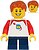 Фото LEGO City Boy - Classic Space Shirt and Red Sleeves (twn397)