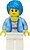 Фото LEGO City Woman - Bright Light Blue Jacket, Coral Flowers, Dark Azure Tousled Hair (twn437)