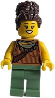 Фото LEGO City Woman - Medium Nougat Tank Top, Should Bag, Dark Brown High Bun (twn442)
