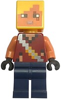 Фото LEGO Minecraft Hero - Dark Red Torso, Dark Blue Legs (min190)