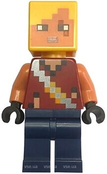 Фото LEGO Minecraft Hero - Dark Red Torso, Dark Blue Legs (min190)