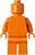 Фото LEGO City Minifigure - Plain Orange Torso, Orange Legs, Orange Head (Monochrome) (pln197)