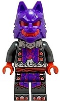 Фото LEGO Ninjago Wolf Mask Warrior - Dark Purple and Red Mask, Neck Bracket (njo903)